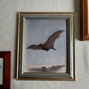 Halloween Decor | Vintage Halloween Art | Bat Illustration
